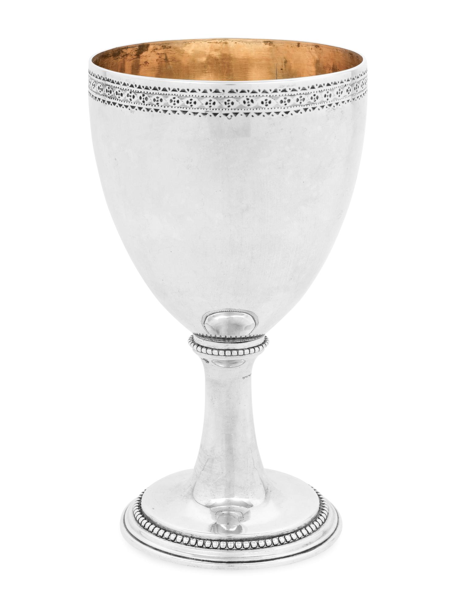 A Pair of George III Silver Goblets