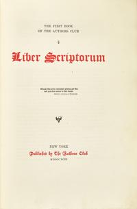 [Literature] Twain, Mark, and Theodore Roosevelt, et al. Liber Scriptorum