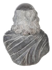 A Carved Stone Portrait Bust