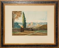 After Jean-Baptiste-Camille Corot, (French, 1796-1875), Vue de Florence depuis le jardin de Boboli