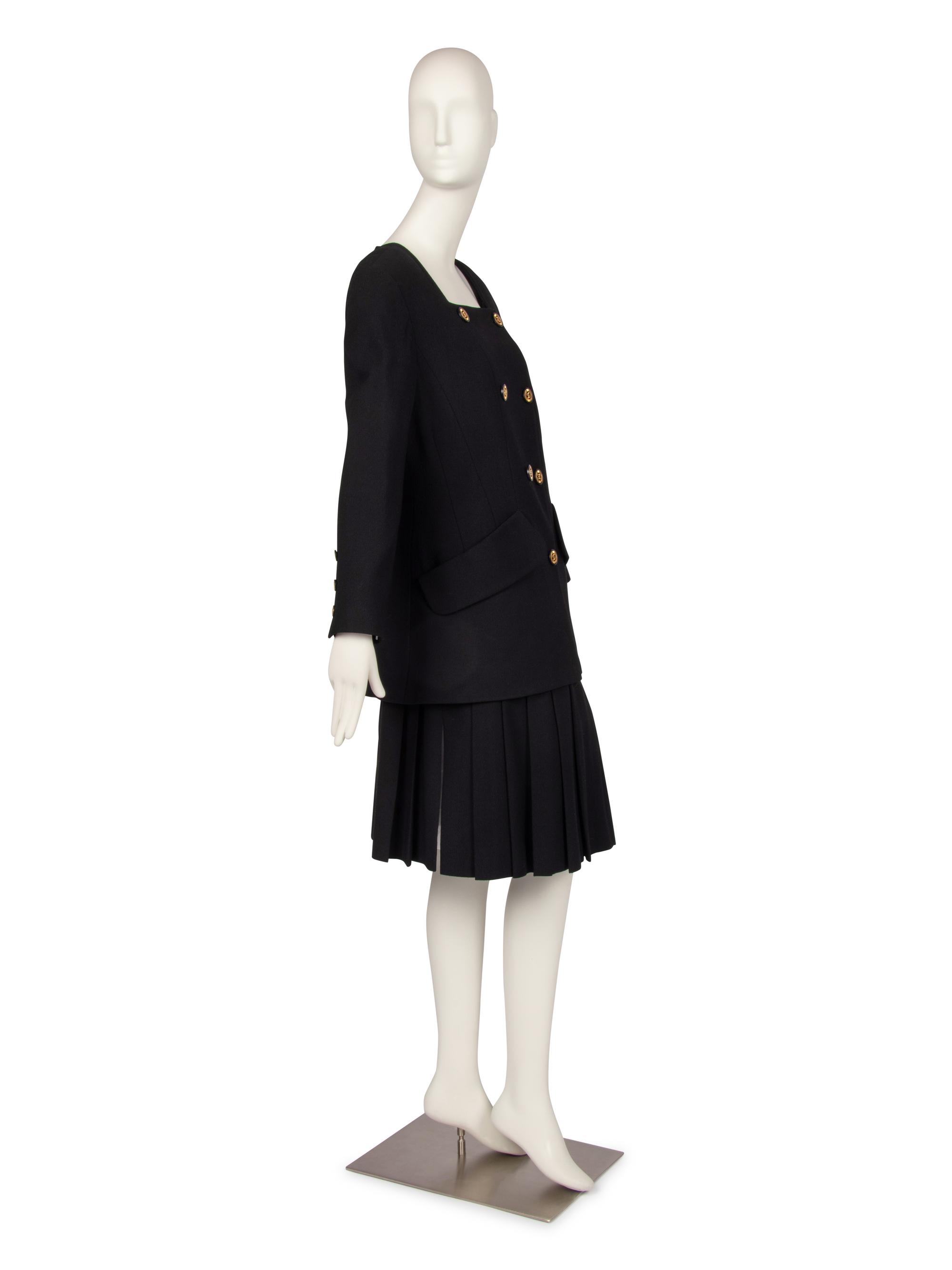 Three Chanel Pieces: One Jacket, One Skirt Suit, 1985-90s