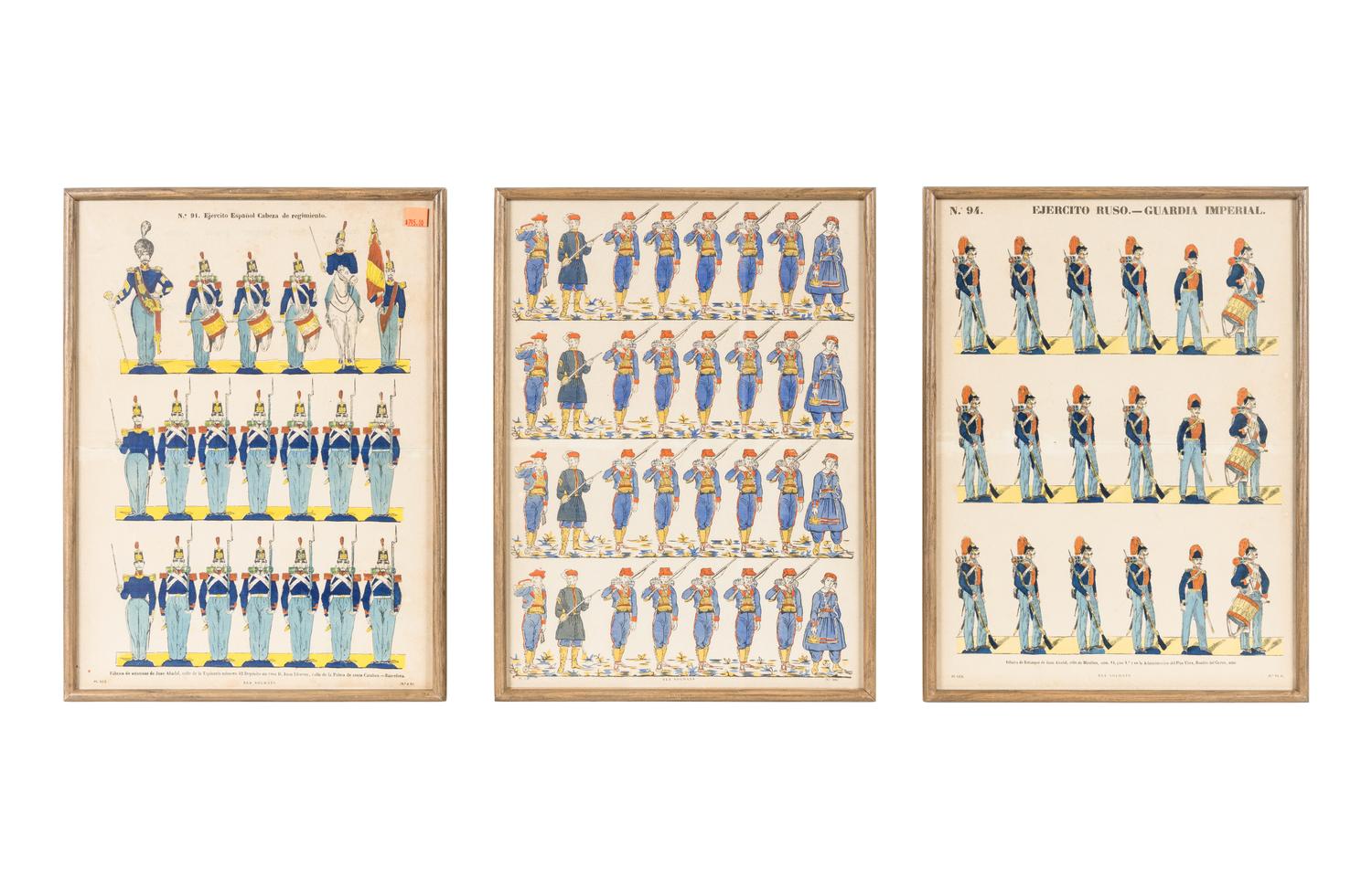 A Set of Six Prints of the Spanish Imperial Army