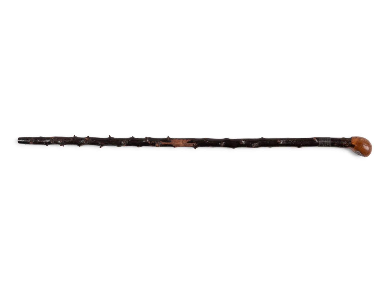 A 1931 Walking Stick Presented to "King of Baseball" Connie Mack by Boston Mayor James Michael Curley Sourced Directly From McGillicuddy Family