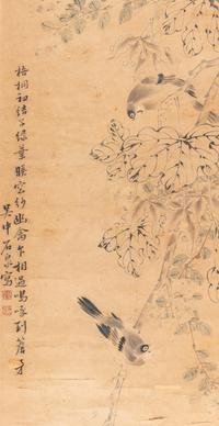 Two Chinese Paintings Depicting Birds and Flowers