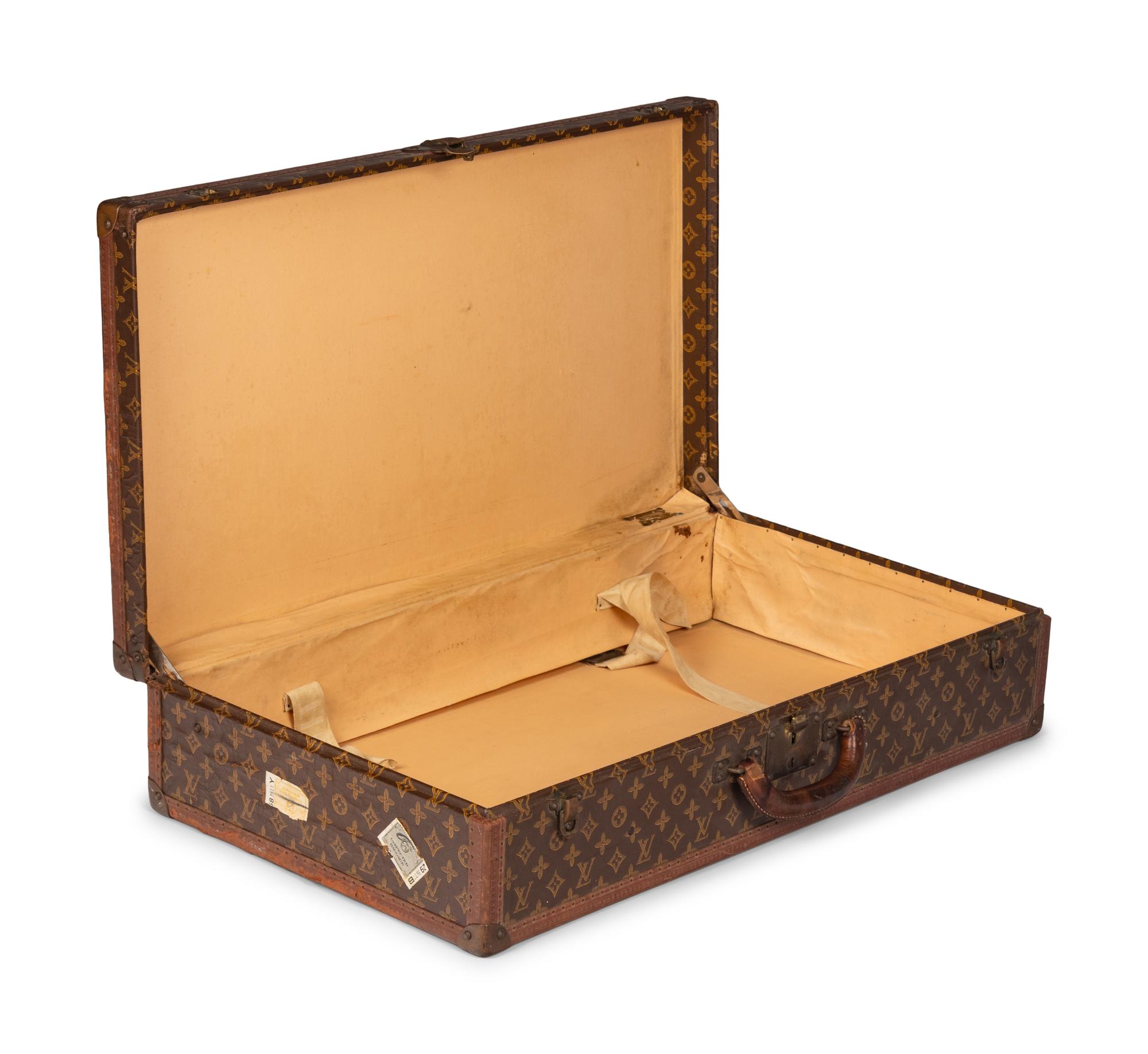 Louis Vuitton Stamped Monogram Alzer 80 Suitcase, 20th Century