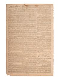 [REVOLUTIONARY WAR]. The Salem Gazette . Vol. II, No. 63. Salem, MA: Samuel Hall, 26 December 1782.