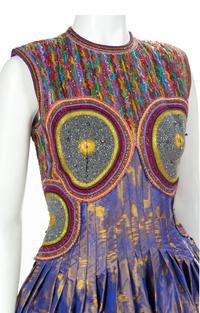 Two Geoffrey Beene Embroidered Dresses, Fall 1990