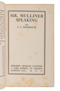 Wodehouse, P.G. (1881-1975). Mr. Mulliner Speaking . London: Herbert Jenkins Limited, 1929.