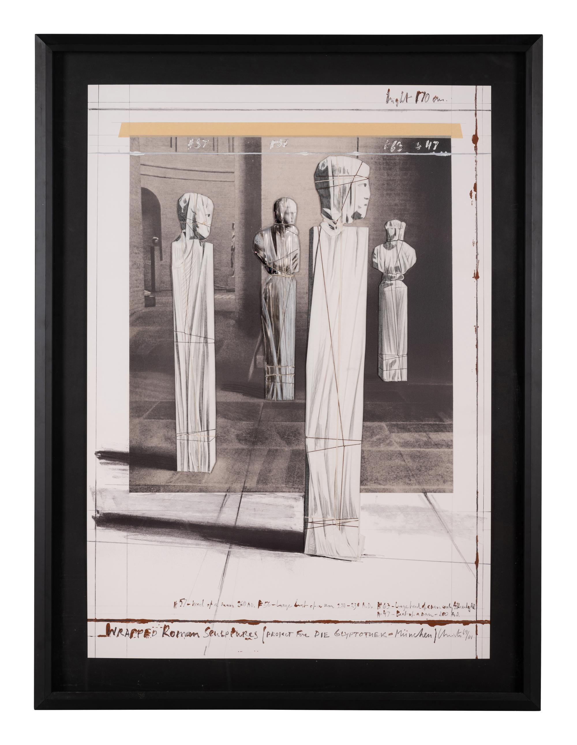 Wrapped Roman Sculptures, Project for Die Glyptothek - Munchen