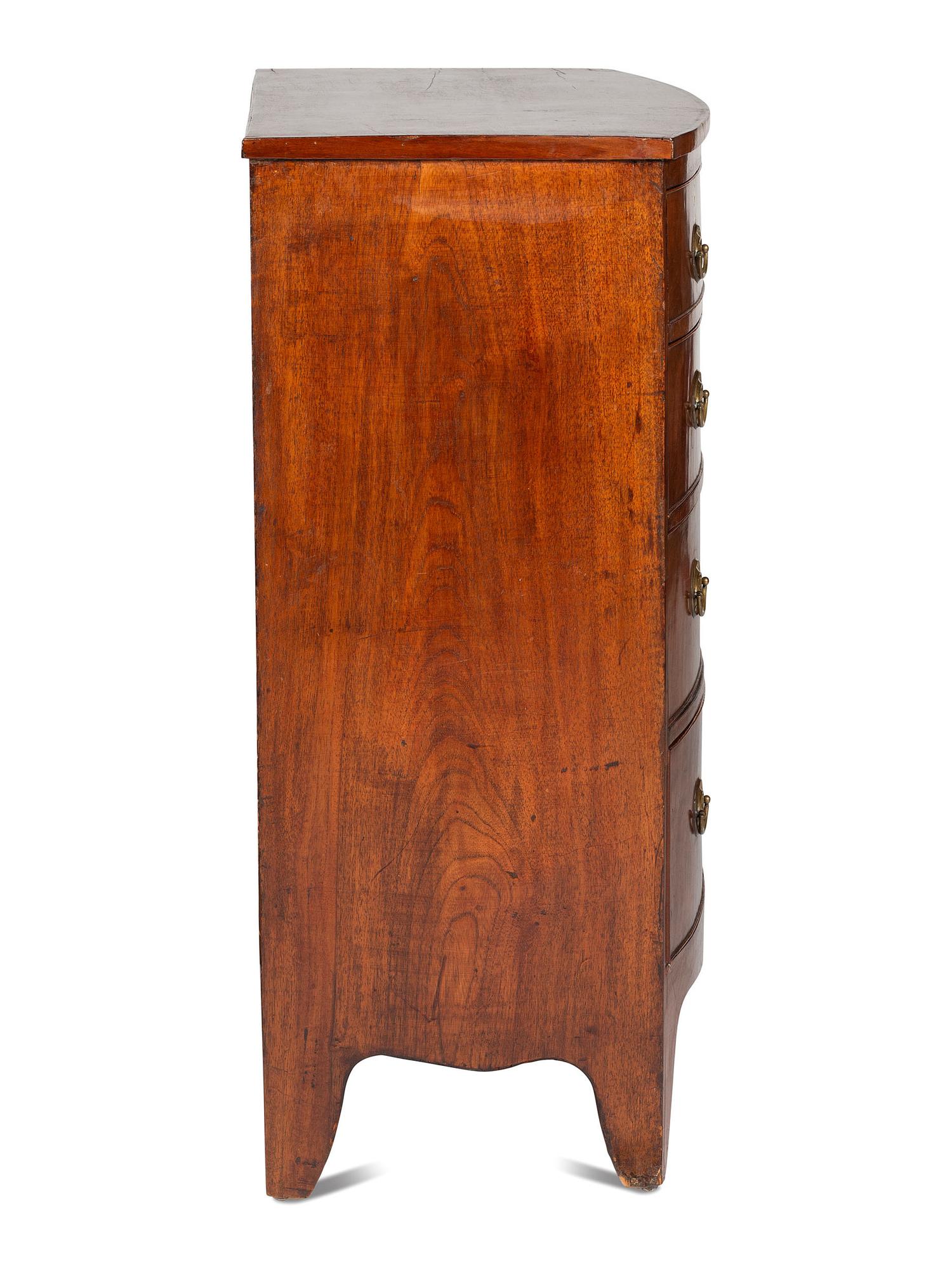 A George III Mahogany Bowfront Chest of Drawers