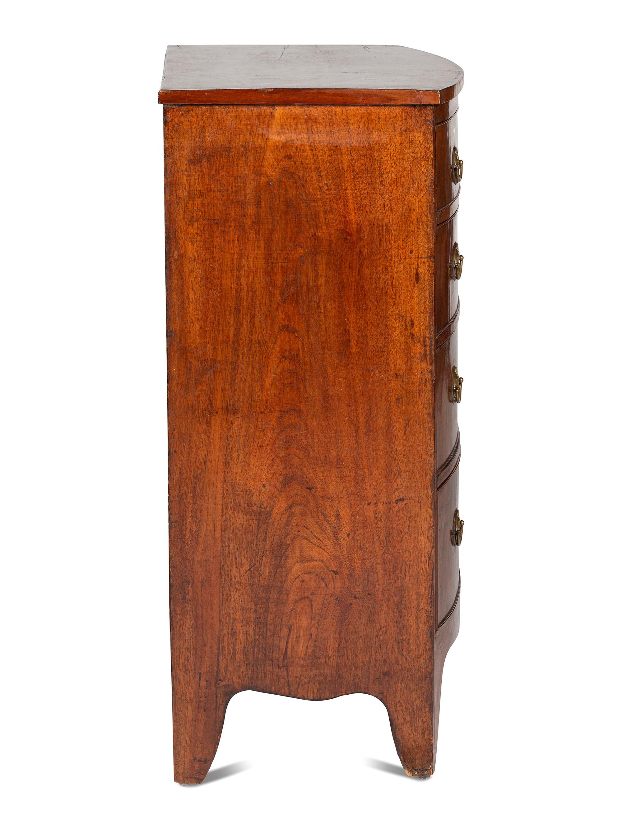 A George III Mahogany Bowfront Chest of Drawers