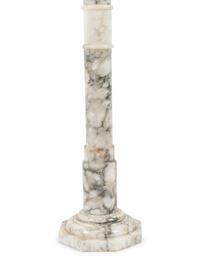 Two Continental Marble Pedestals