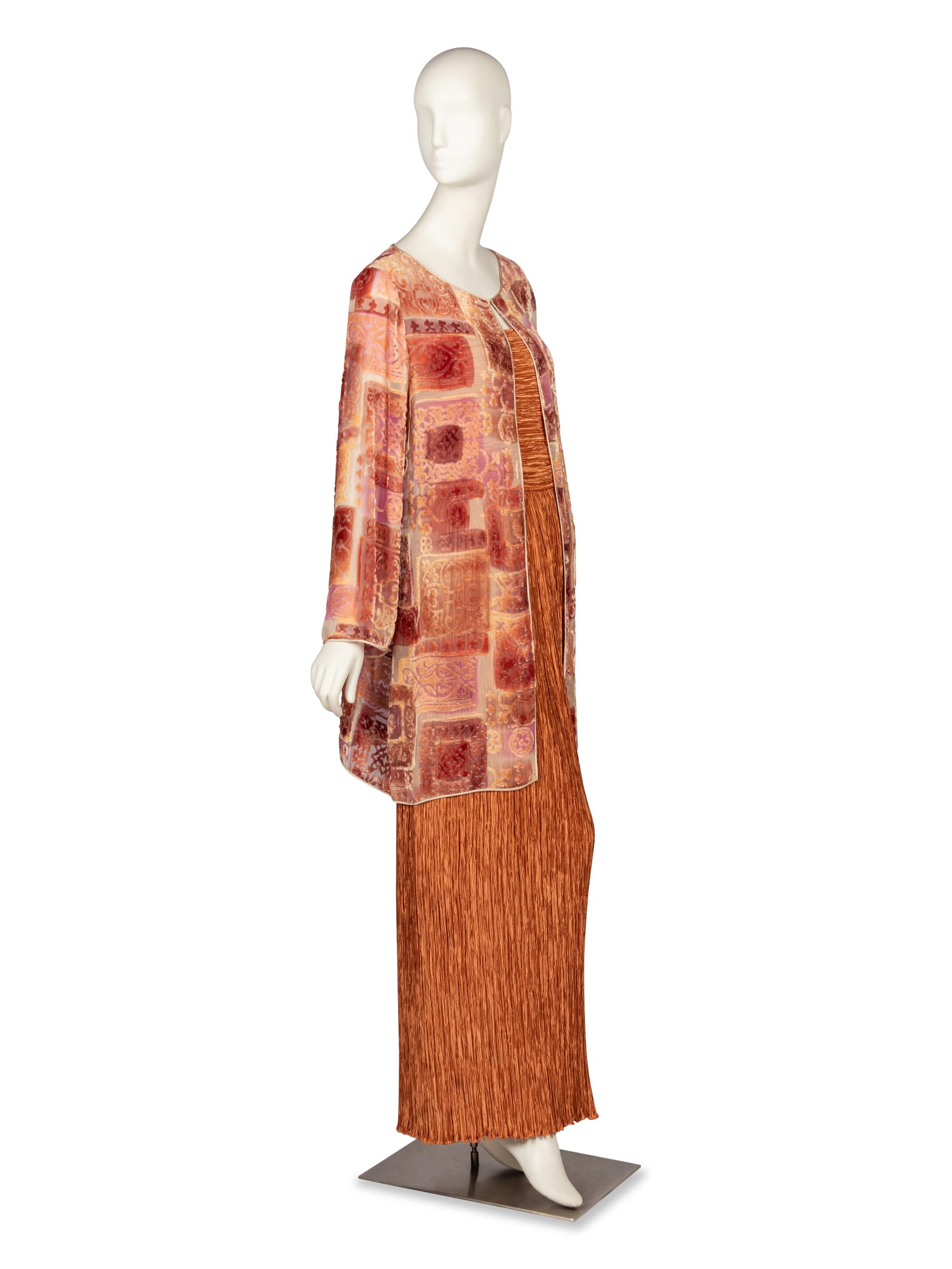 Mary McFadden, Ensemble with D evoré Velvet Jacket