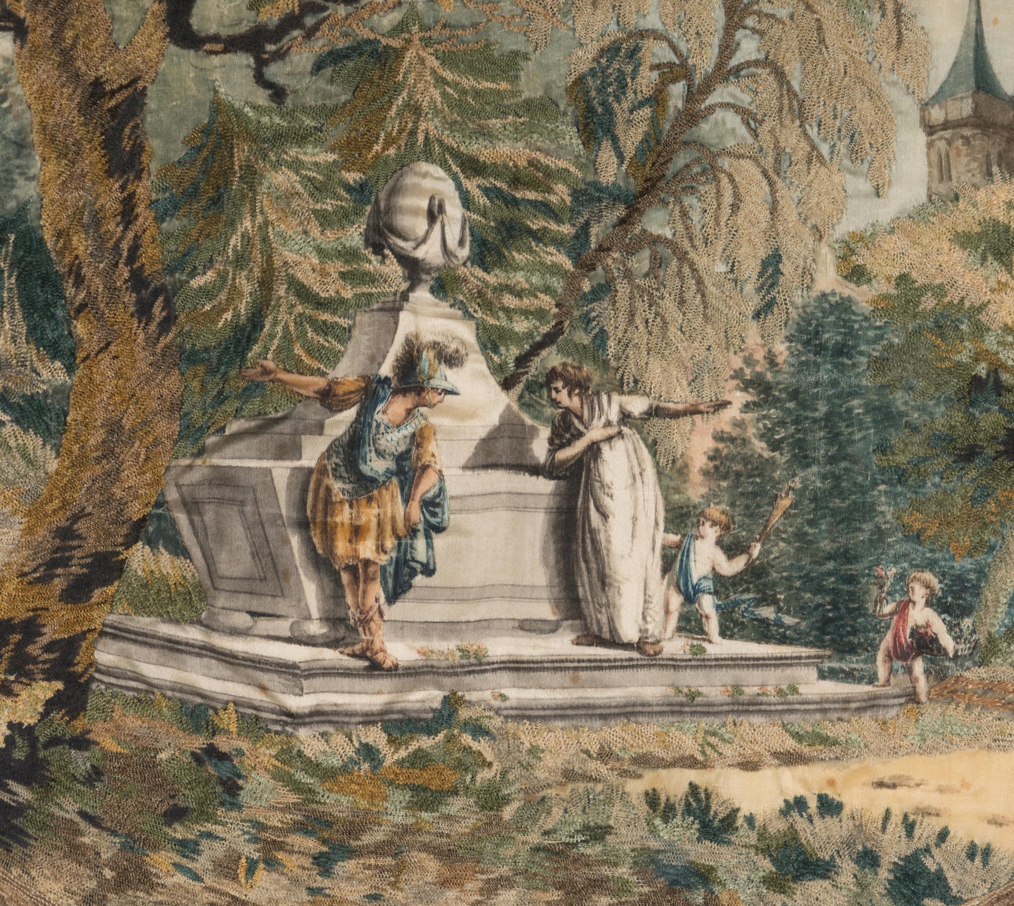 A French Needlework and Silk Picture