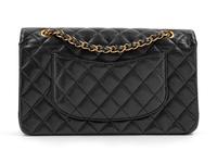 Chanel Black Double Flap Handbag, 2008-2009