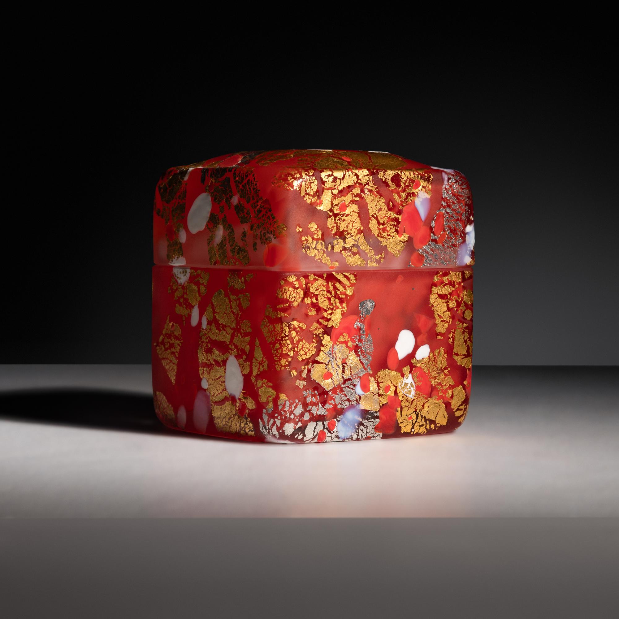 Lidded Studio Glass Box