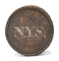 [WAR OF 1812]. New York State Militia canteen. Ca early 19th century.