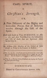 [Americana] [Franklin, Benjamin] [Benezet, Anthony]. Sammelband of Four Religious and Anti-Slavery Tracts