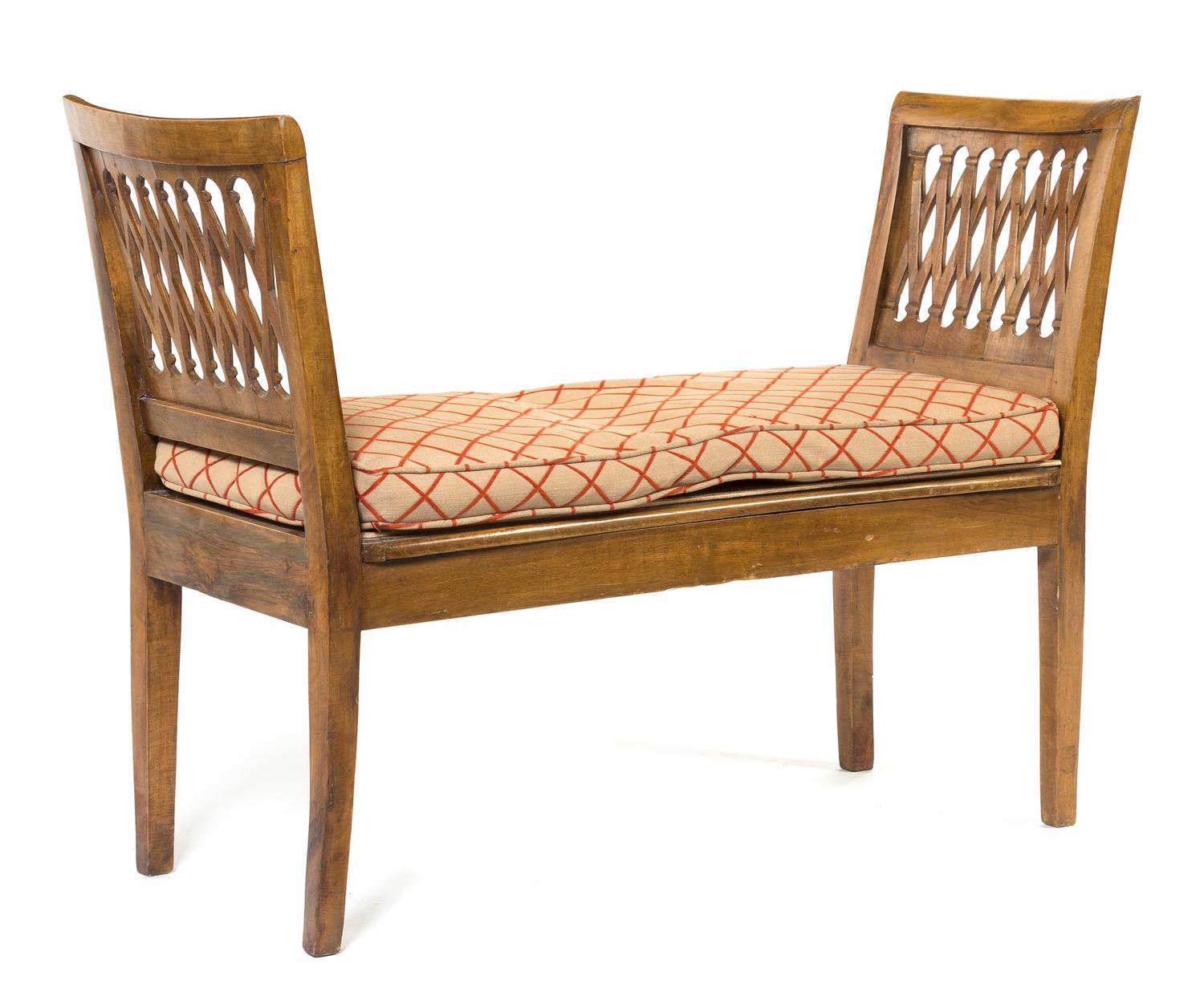 A Biedermeier Style Window Seat Width 41 inches. — 20TH CENTURY