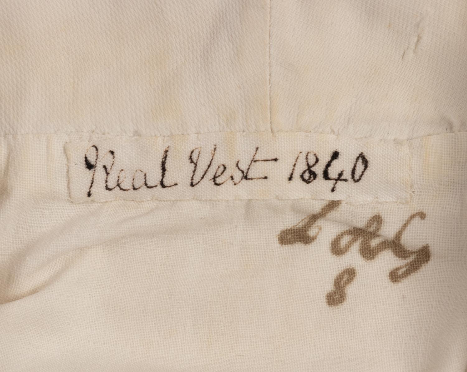 Three Men's 19th Century Waistcoats/Vests, 1840-50