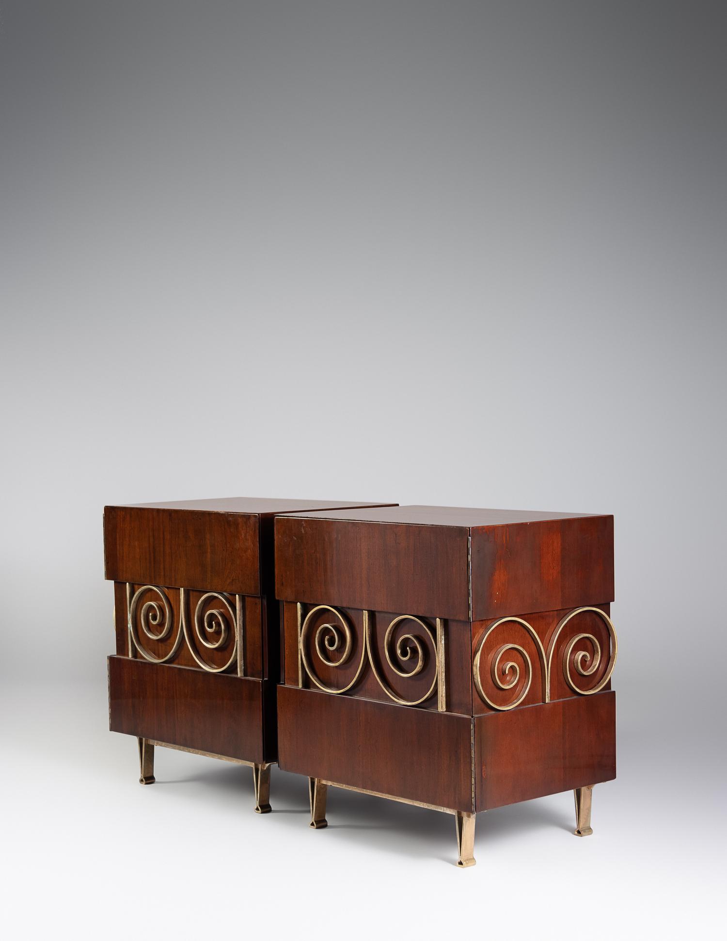 Pair of Side Cabinets, Industria Mueblera S.A., Mexico