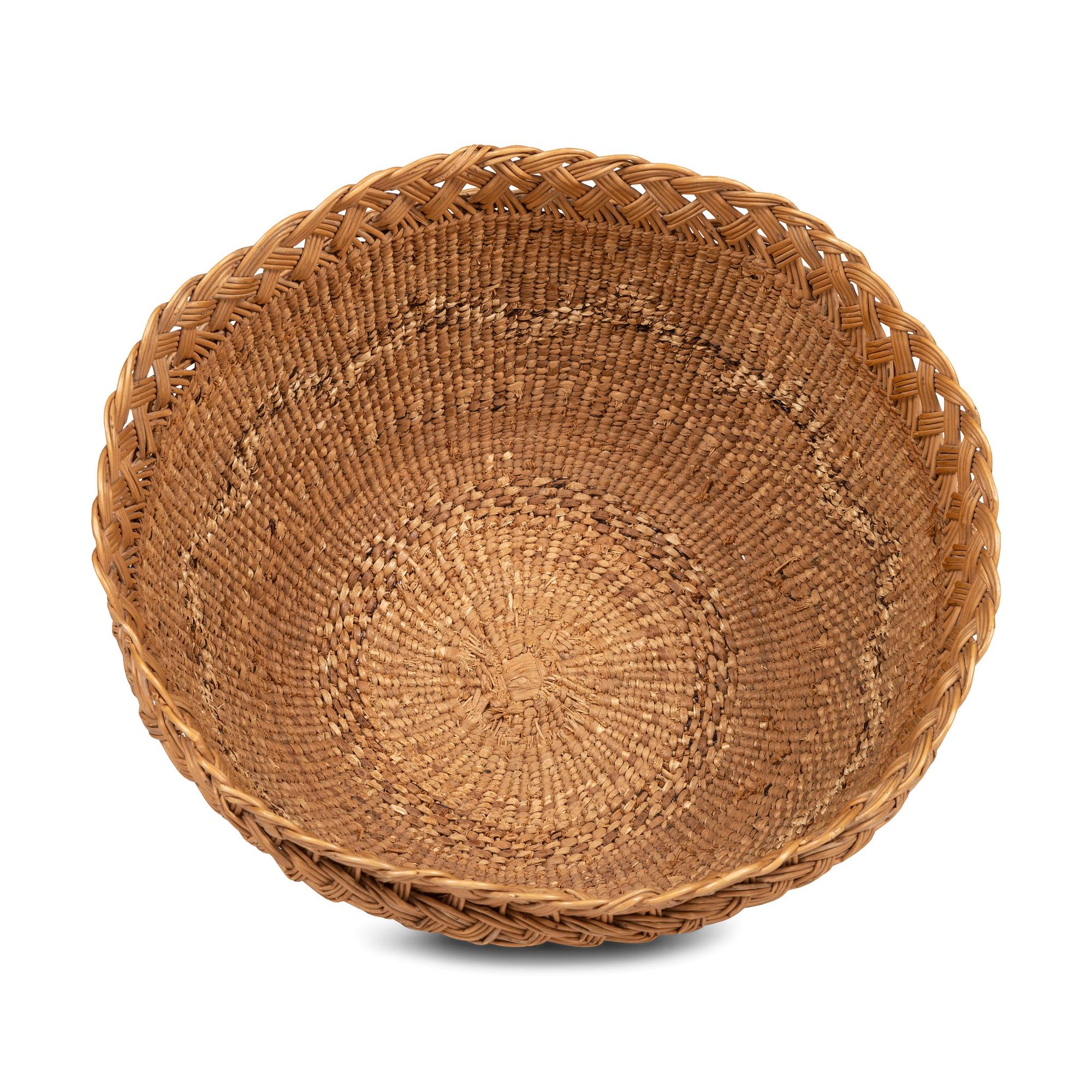 Yurok Finely Woven Basketry Hat
