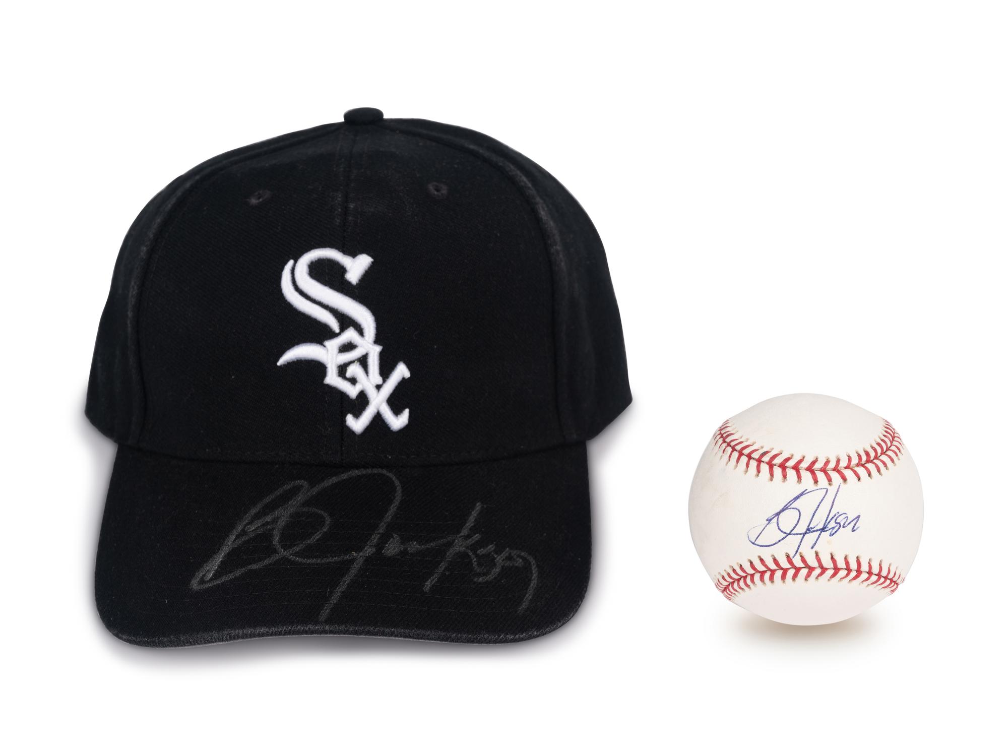 A Bo Jackson Signed Autograph Baseball and Chicago White Sox Hat (Beckett Authentication Services BAS Certified),