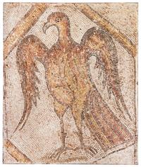 A Byzantine Marble Mosaic Floor Panel Height 47 x width 40 inches. — CIRCA 3RD-6TH CENTURY C.E.
