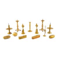 A Group of Continental Brass Table Articles