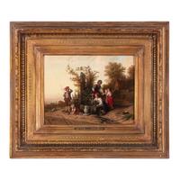 Johann Georg Meyer von Bremen (German, 1813-1886) — Blind Man's Bluff, 1871