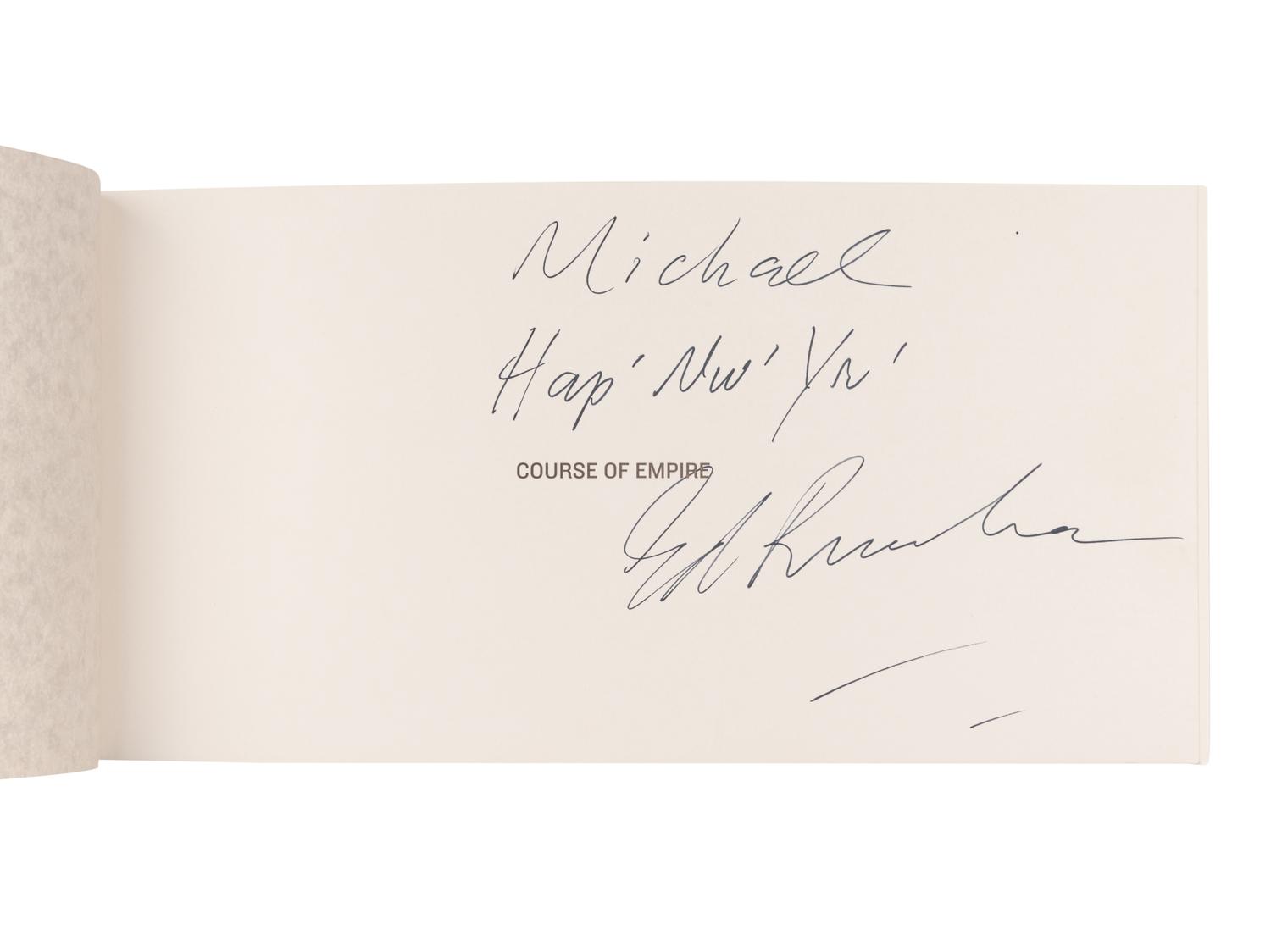 [ARTIST'S BOOK]. RUSCHA, Ed (b. 1937). Course of Empire . N.p.: United States Pavilion, 51st Venice Biennale, 2005.