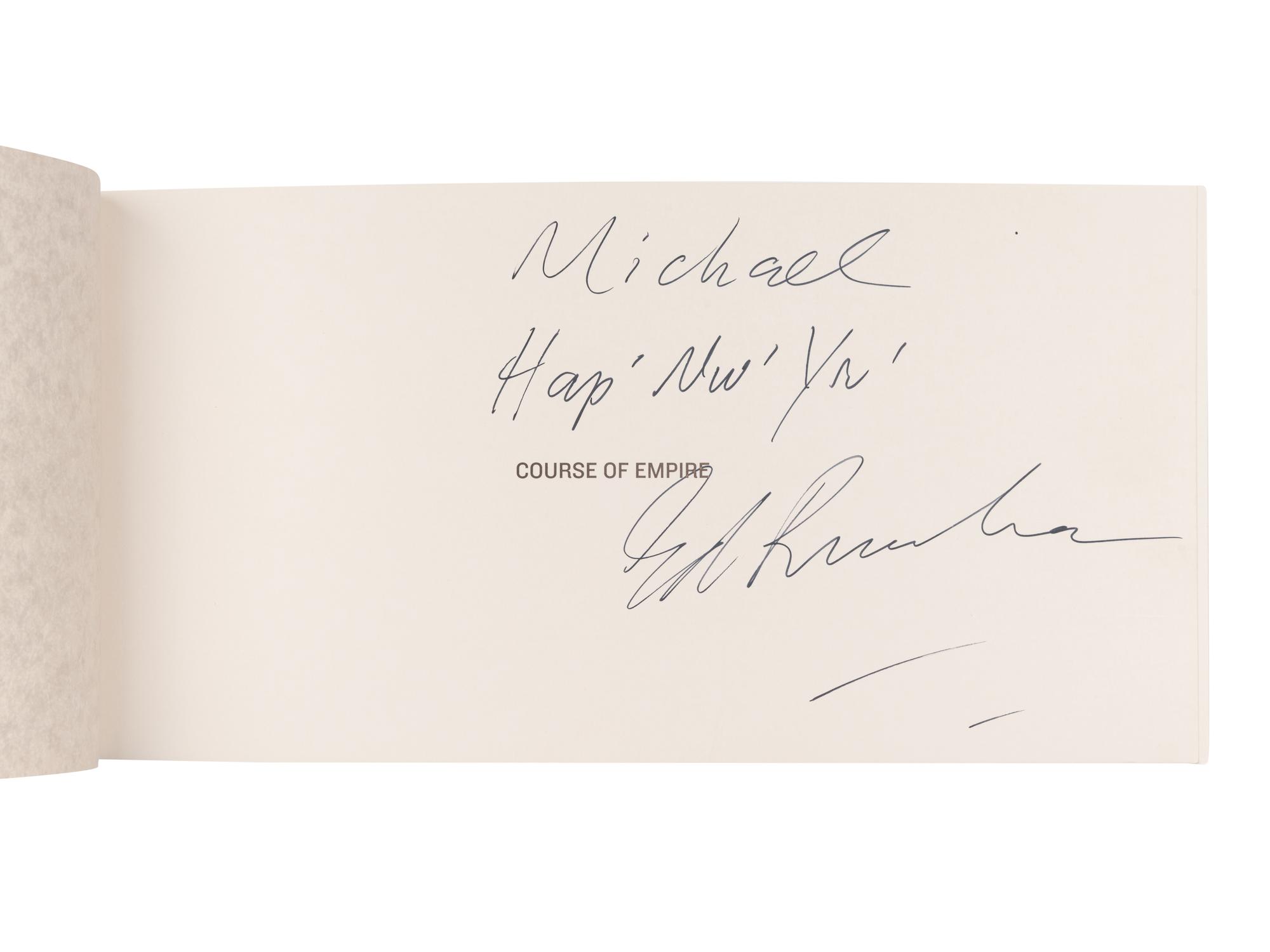[ARTIST'S BOOK]. RUSCHA, Ed (b. 1937). Course of Empire . N.p.: United States Pavilion, 51st Venice Biennale, 2005.