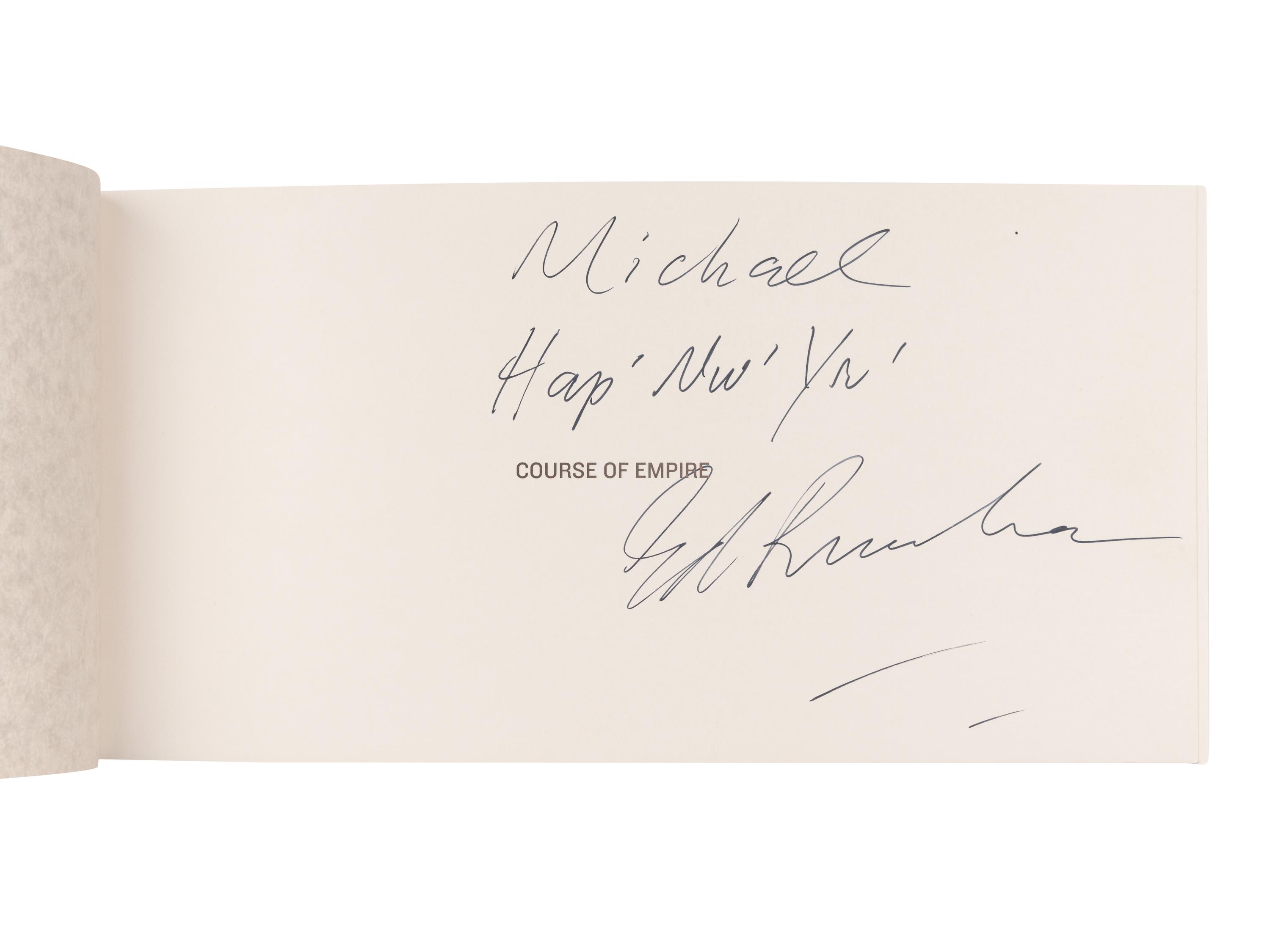 [ARTIST'S BOOK]. RUSCHA, Ed (b. 1937). Course of Empire . N.p.: United States Pavilion, 51st Venice Biennale, 2005.