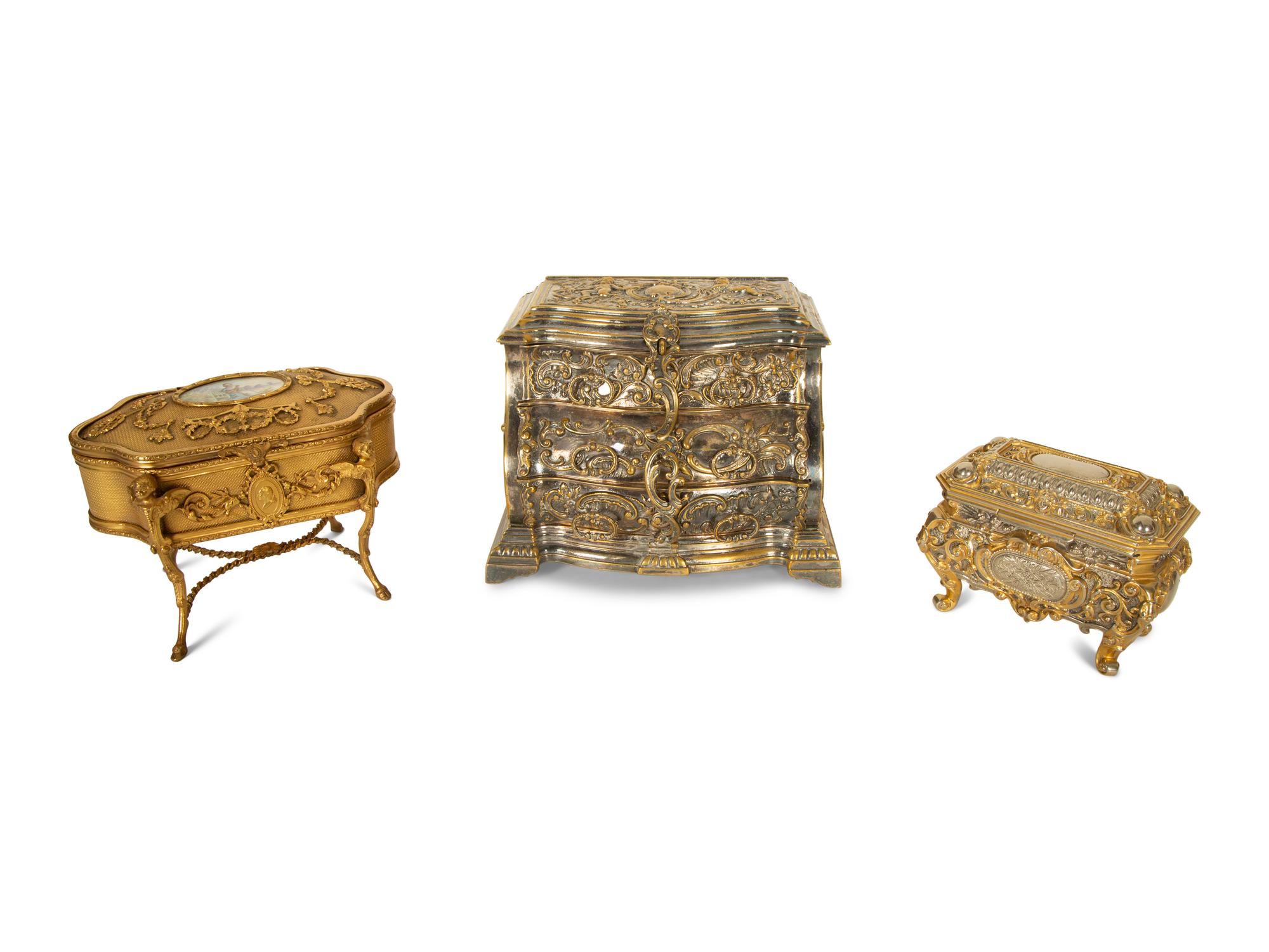 Three Jewelry Boxes