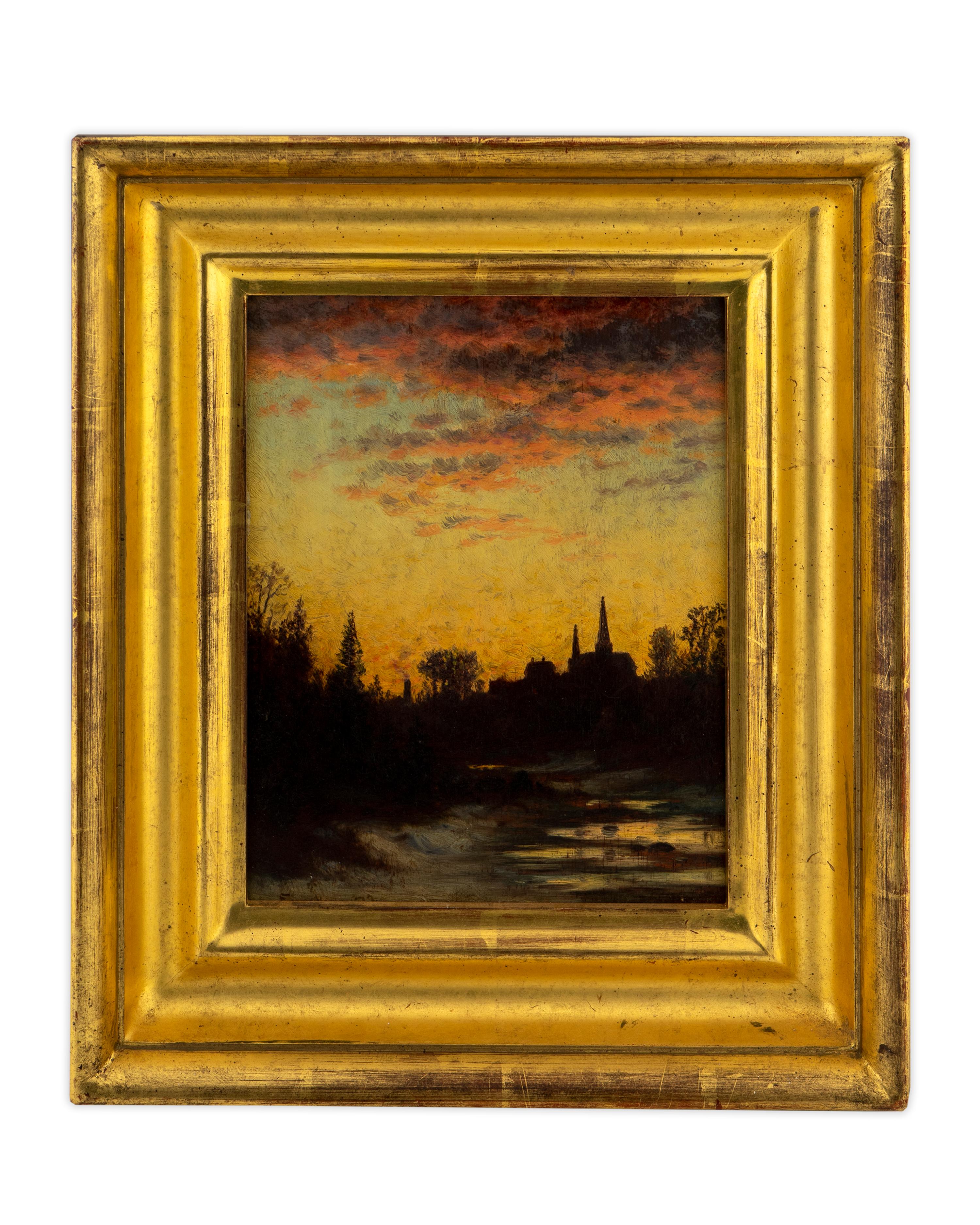 Church at Sunset, Hyde Park, Massachusetts