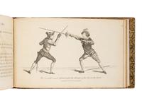 ANGELO, Domenico (1716-1802). The School of Fencing with a General Explanation of the Principal Attitudes and Positions Peculiar to the Art . London: n.p., 1787 [plates dated 1783].