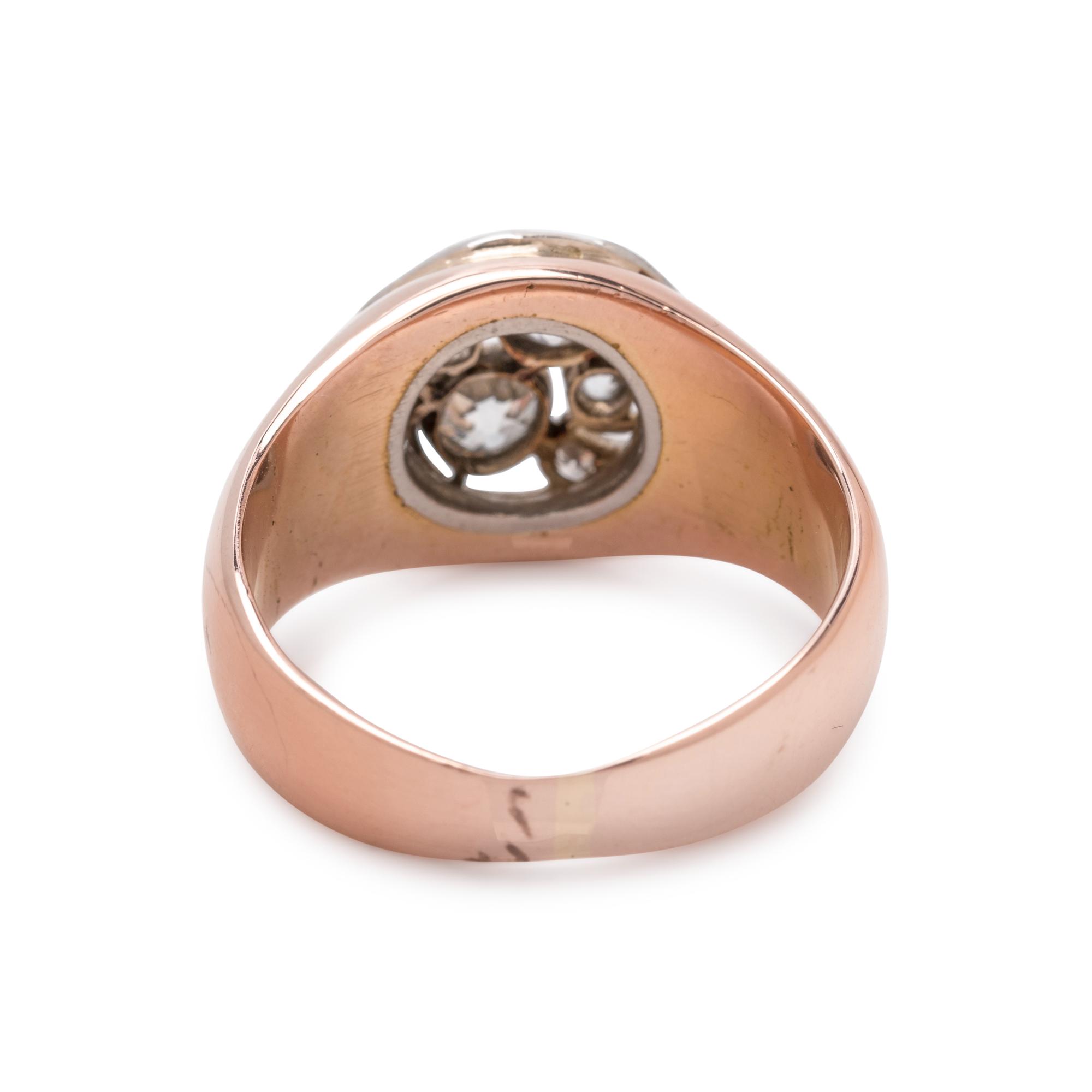 ROSE GOLD AND DIAMOND RING