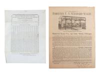 [ADVERTISING]. A group of 19th-century broadsides, handbills, and other advertising-elated ephemera.