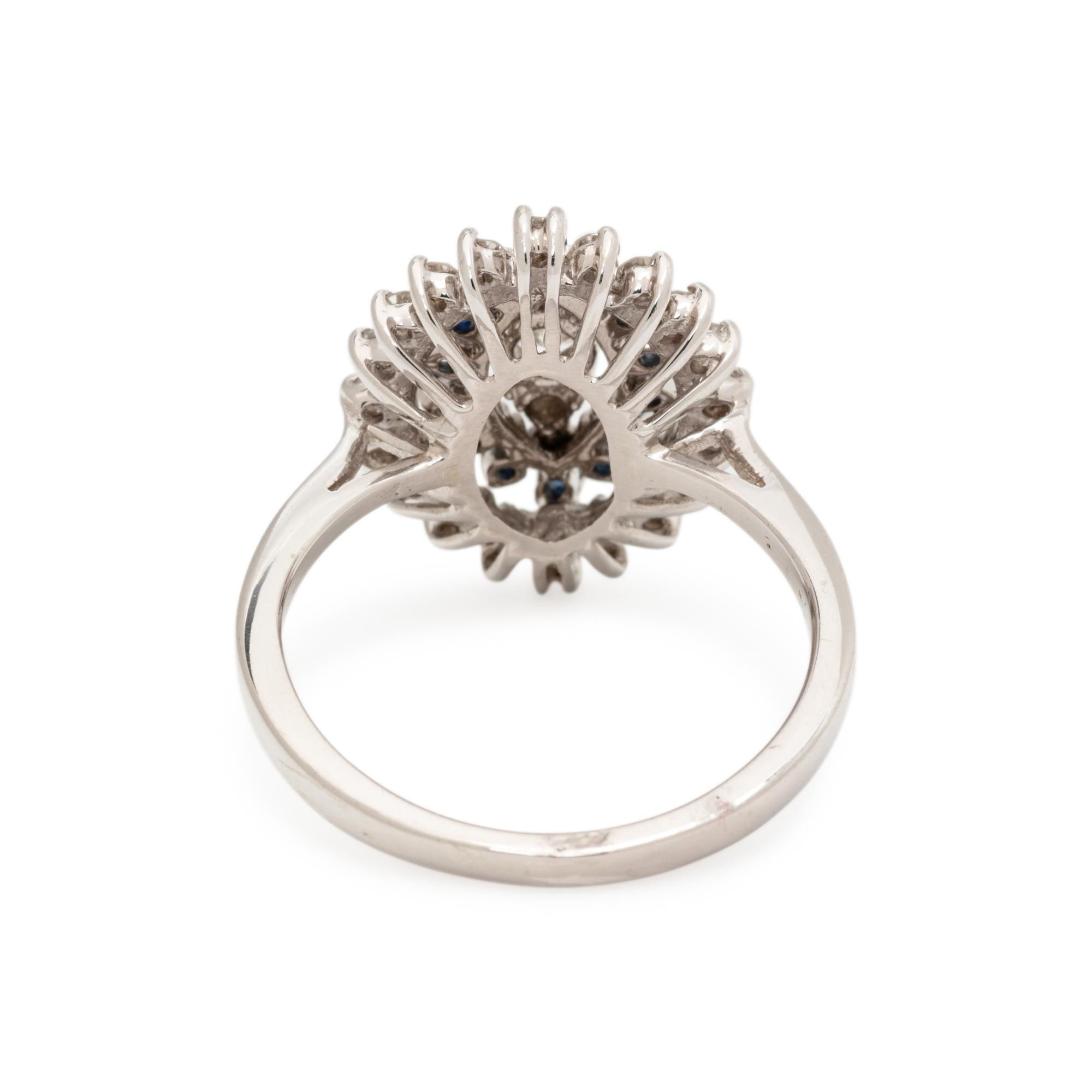 DIAMOND AND SAPPHIRE RING