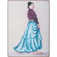 Maiden with Blue Skirt