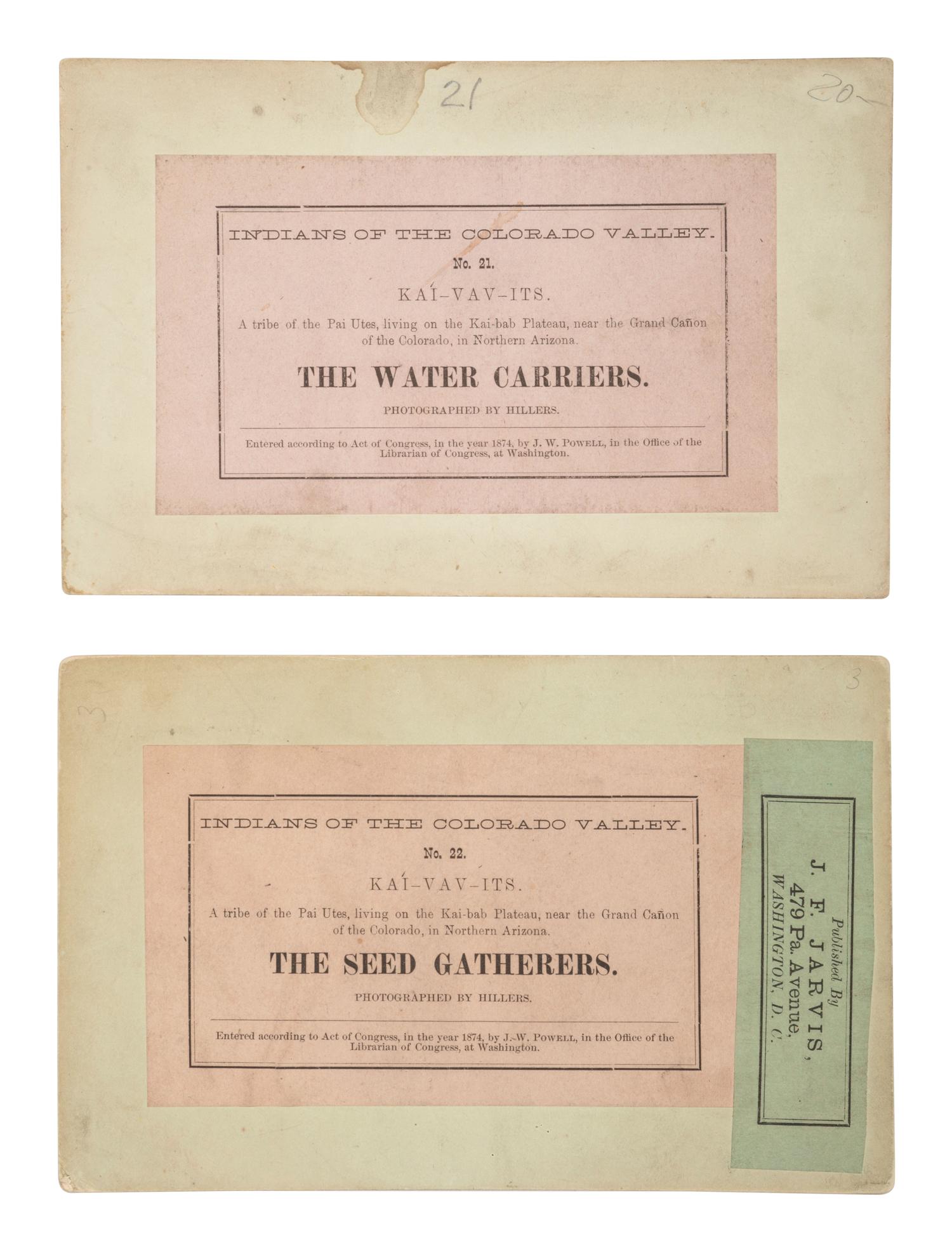 [NATIVE AMERICANS]. 6 stereoviews of Ute and Paiute Indians, incl. examples by CARTER and HILLERS.
