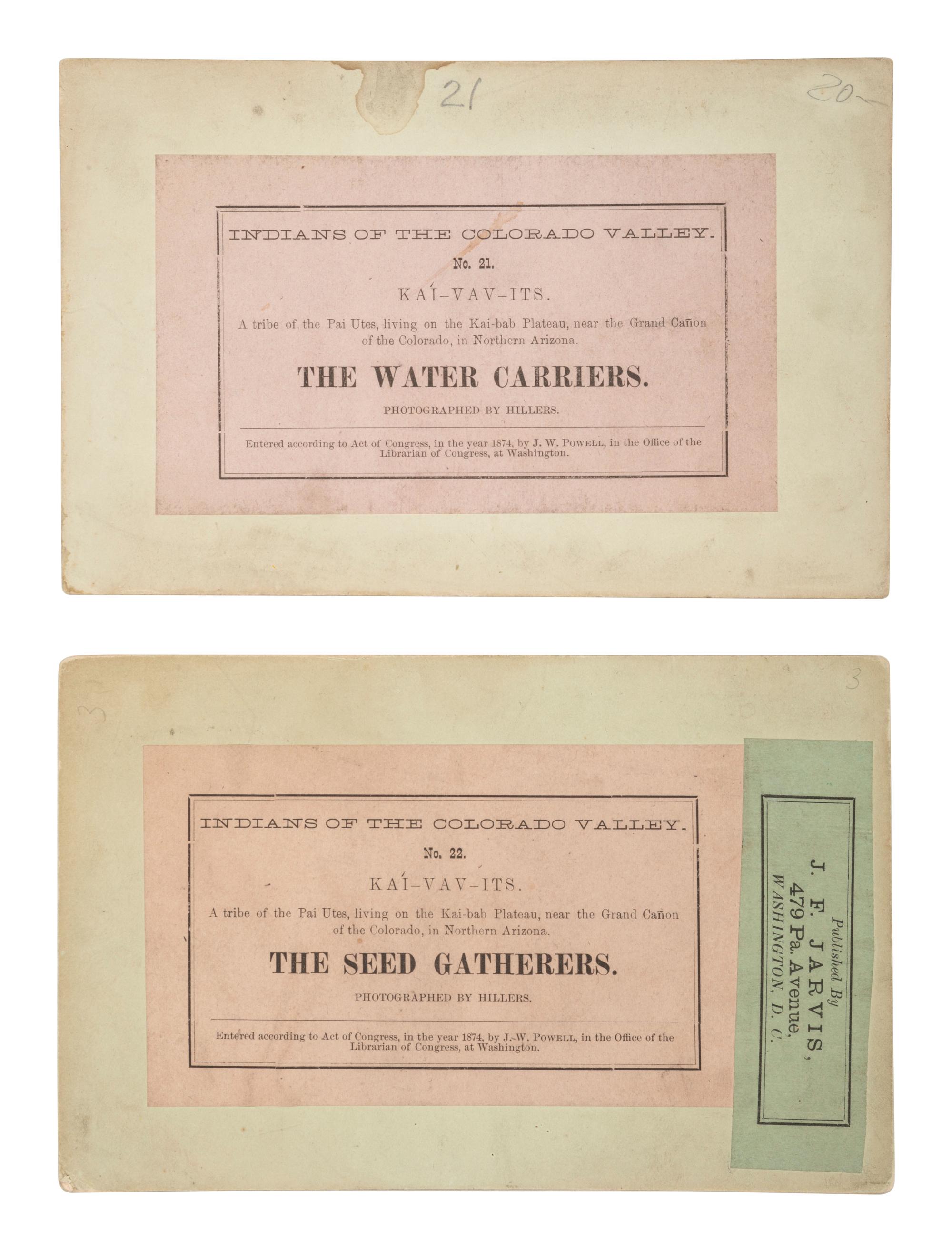 [NATIVE AMERICANS]. 6 stereoviews of Ute and Paiute Indians, incl. examples by CARTER and HILLERS.