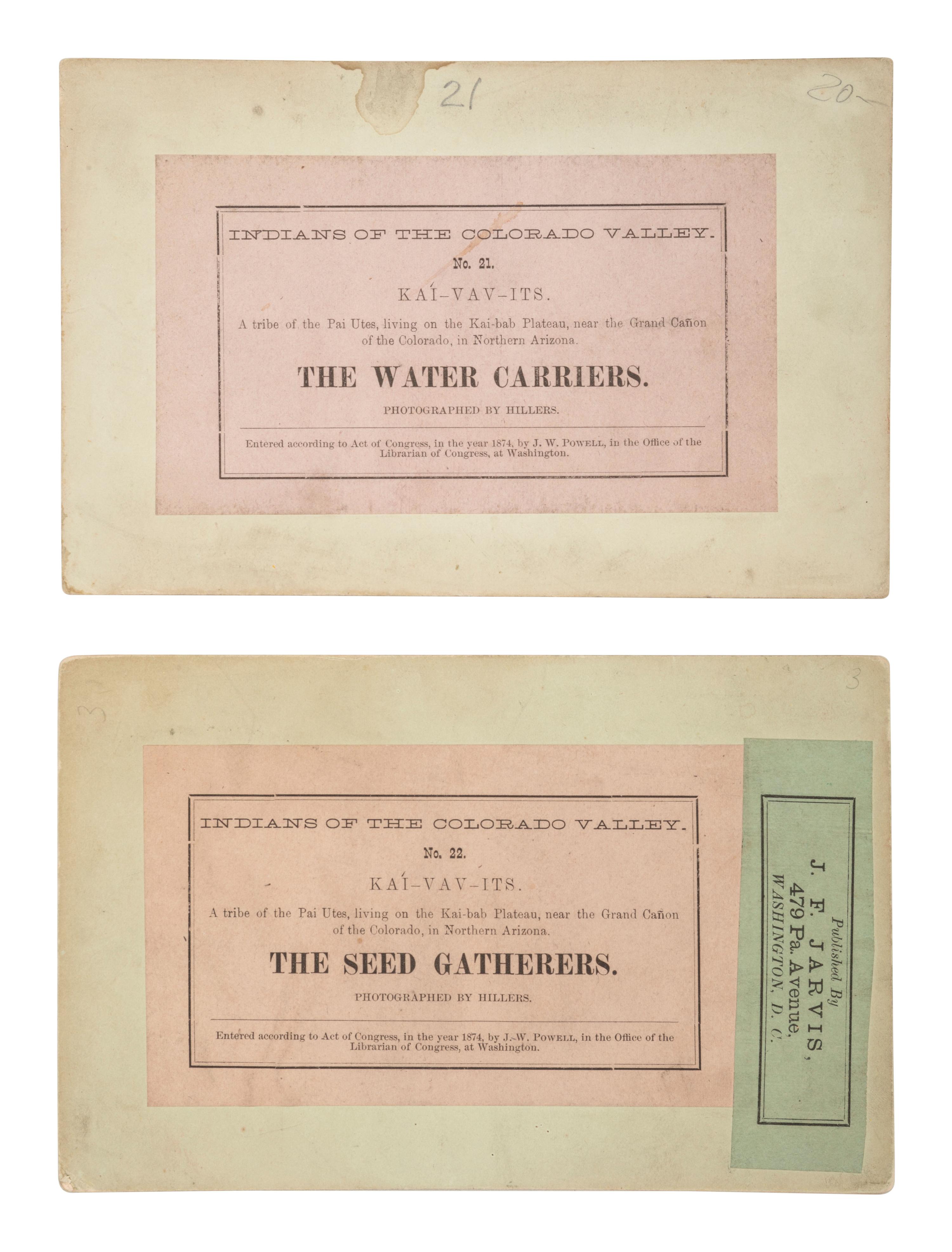 [NATIVE AMERICANS]. 6 stereoviews of Ute and Paiute Indians, incl. examples by CARTER and HILLERS.