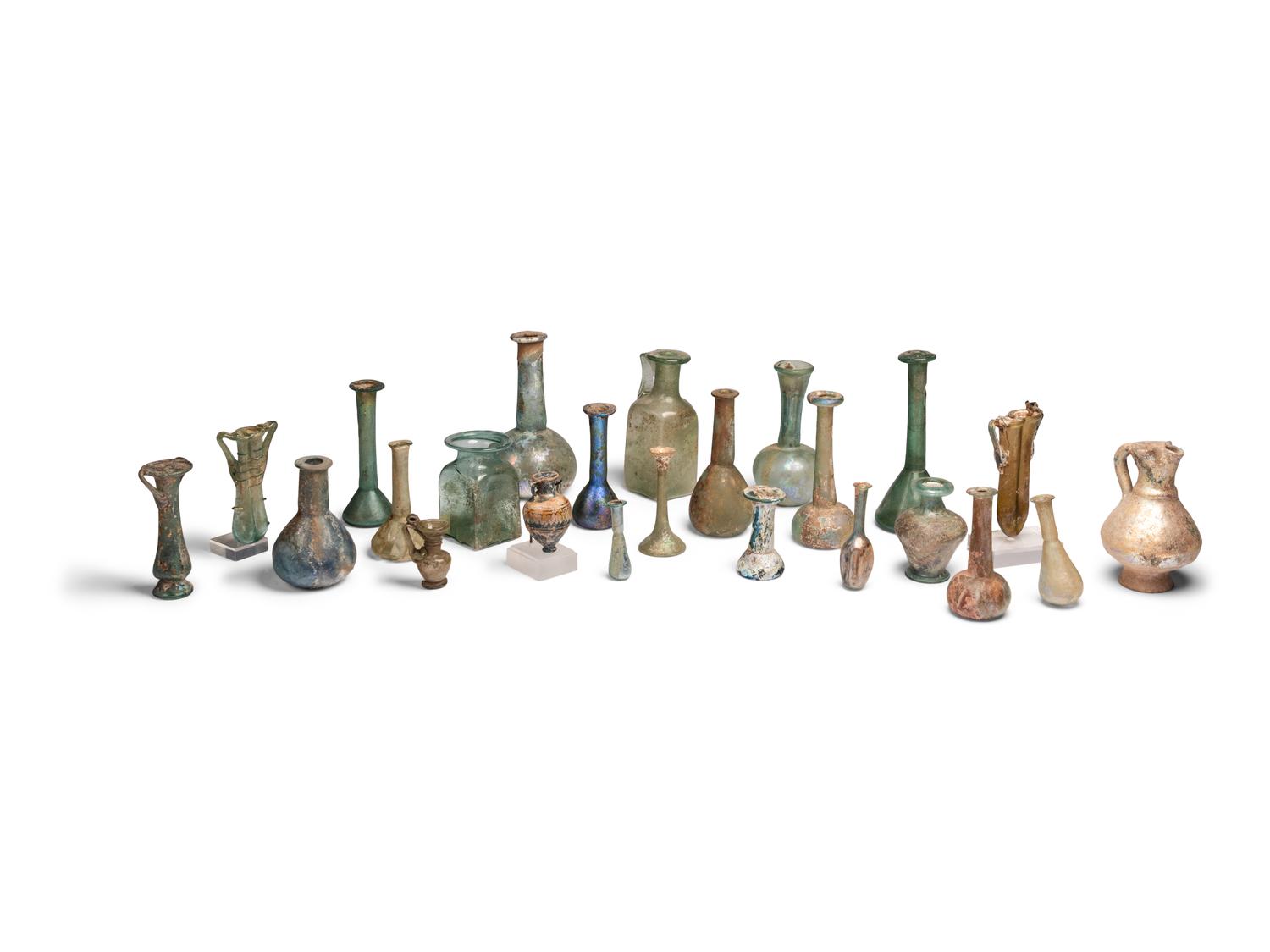 Twenty-Seven Roman and Islamic Glass Vessels and Fragments