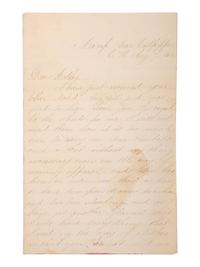 [CIVIL WAR]. Archive related to Albert Campbell Johnston and Nathaniel Dillhorn, 90th Pennsylvania Volunteers, incl. letter detailing the Battle of Cedar Mountain.