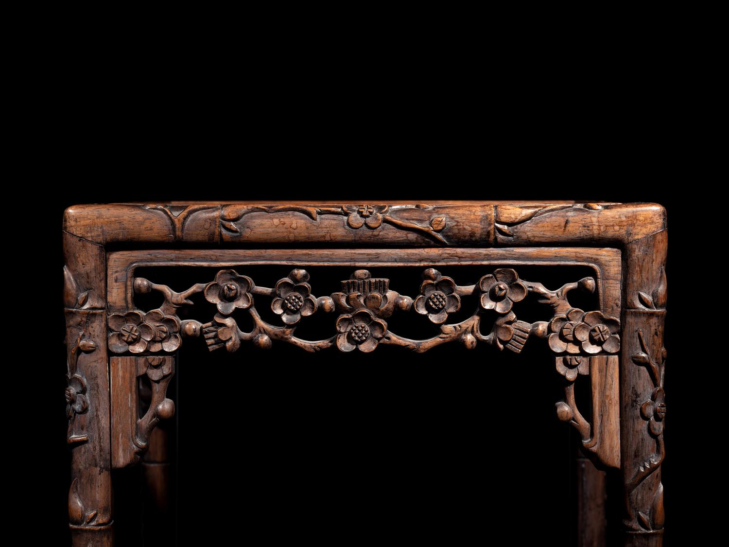 A Pair of Chinese Rosewood Stands