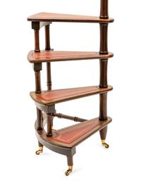 A Set of Edwardian Mahogany Library Steps