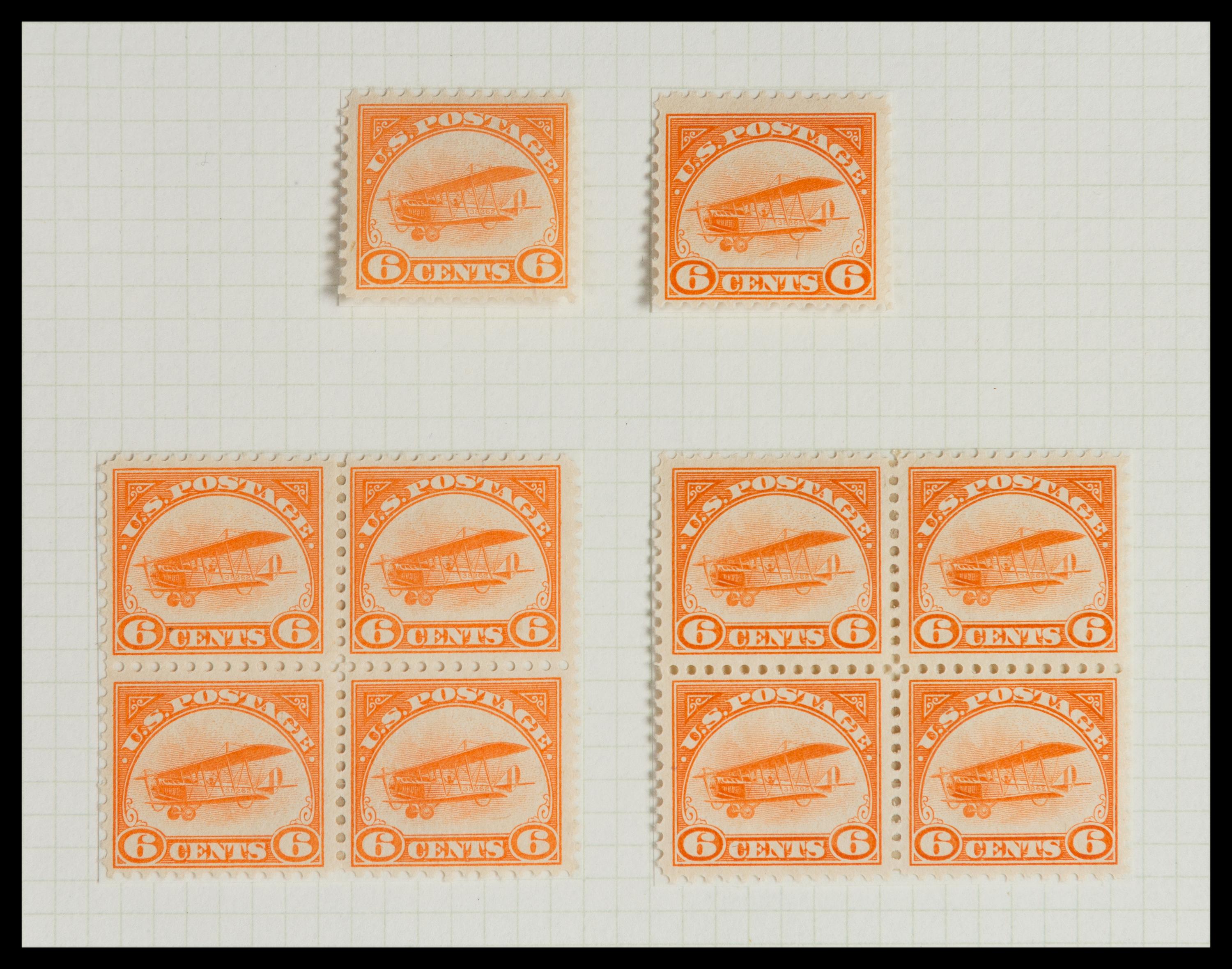 A Collection of United States Airmail Stamps — 1918-1929
