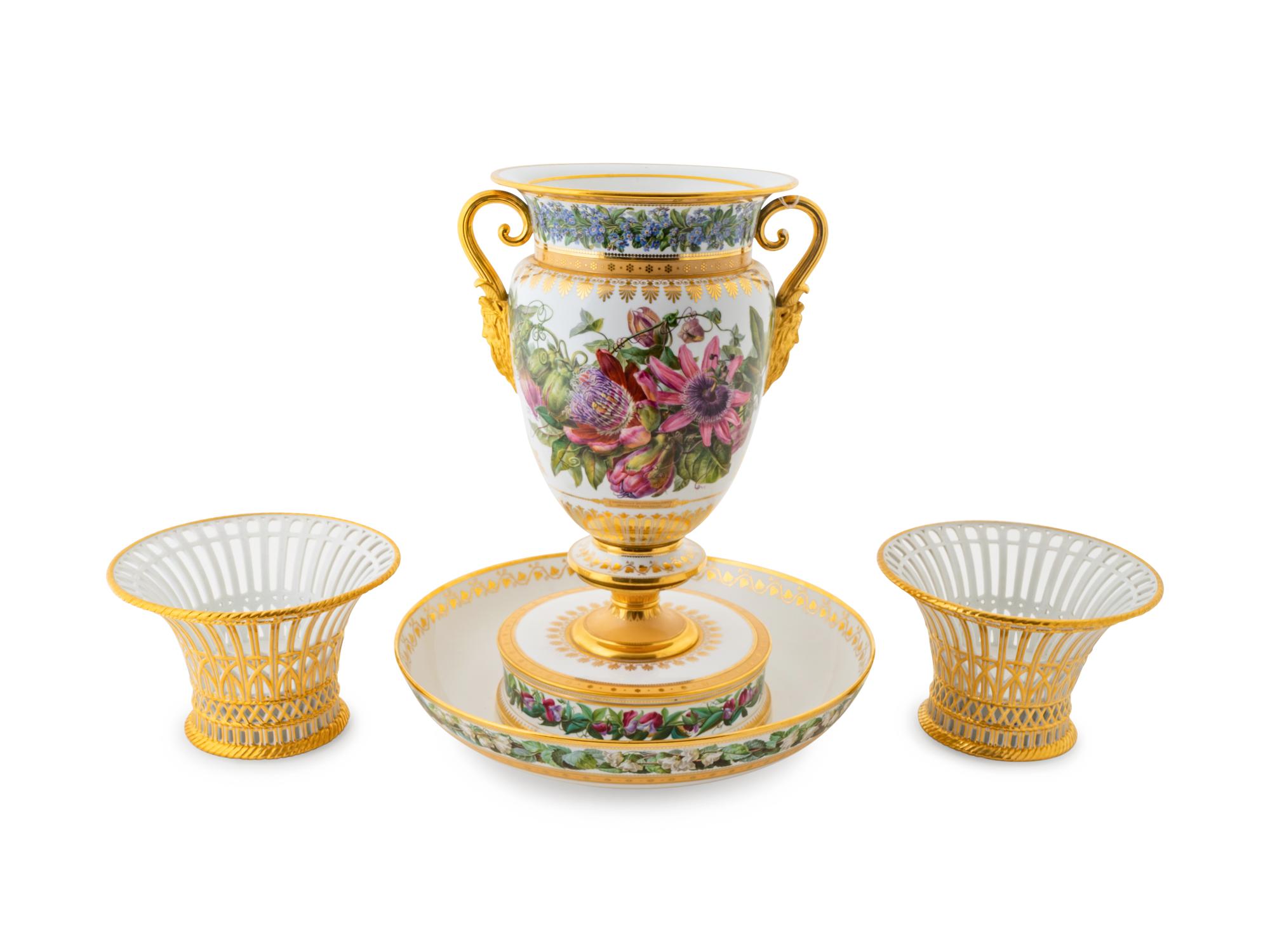 Four Sevres Porcelain Articles — Circa 1826-1831