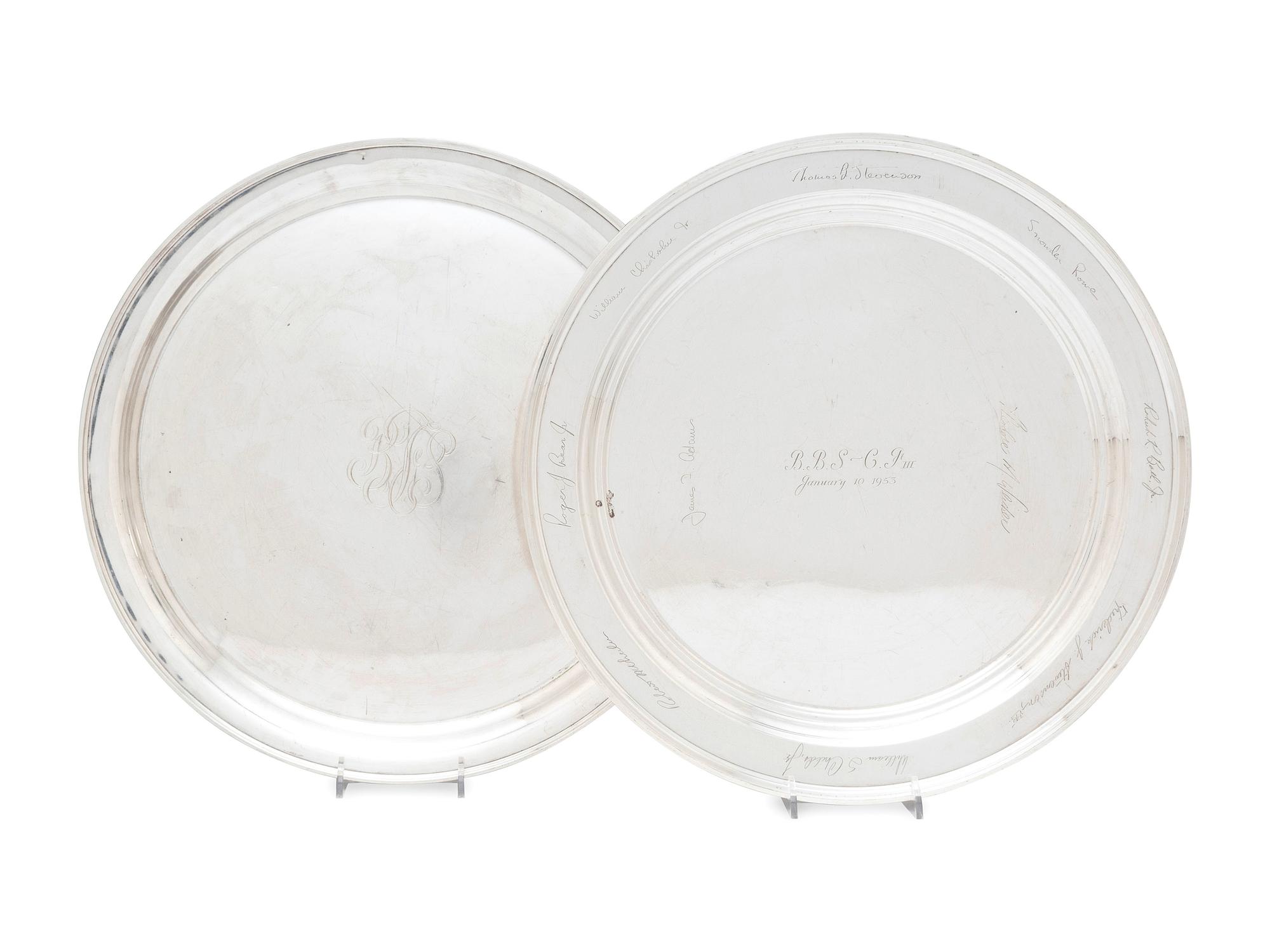 Two American Silver Serving Dishes